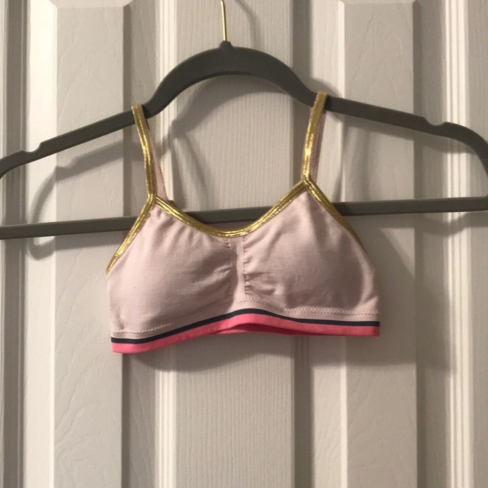 cute pink and gold bra for girls